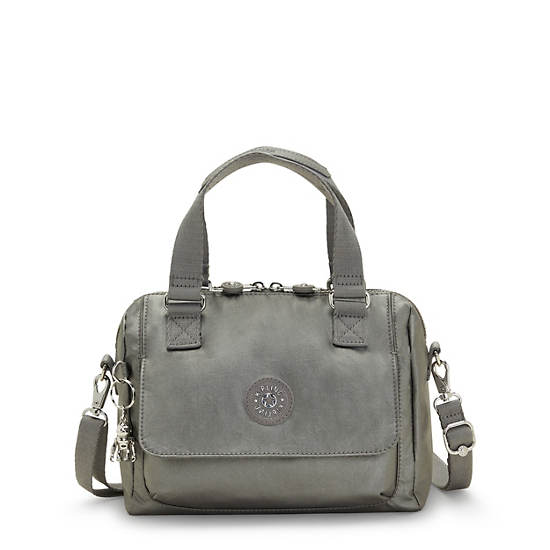 Kipling Zeva Metallic Handbag Handbag Moon Grey Metallic | AU 1290IL